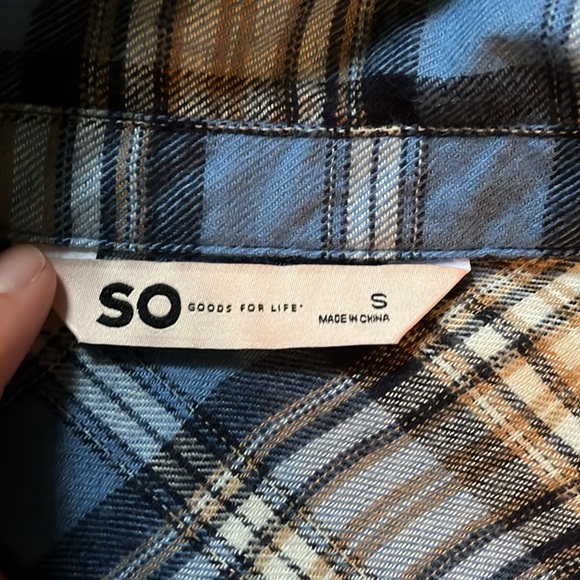 S/O Flannel top - Picture 2 of 3